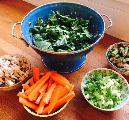 Buckwheat Salad Prep